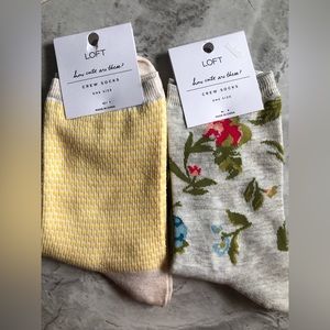 LOFT crew socks bundle
